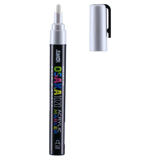 Picture of JUNIOR ACRYLIC MARKER 2MM METALLIC SILVER